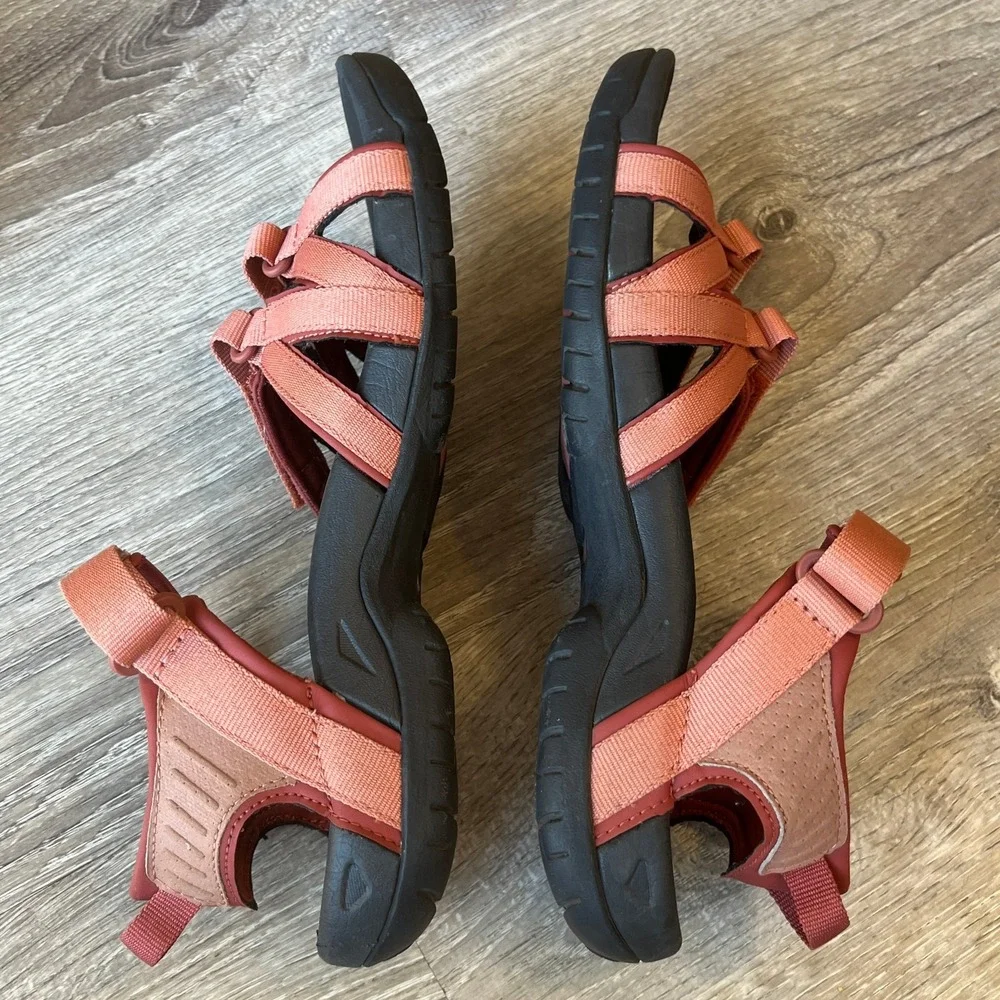 Teva Tirra Strappy Sport Hiking Sandals Rust Red Womens 9.5 UK 7.5 EU 40.5 - Picture 3 of 7